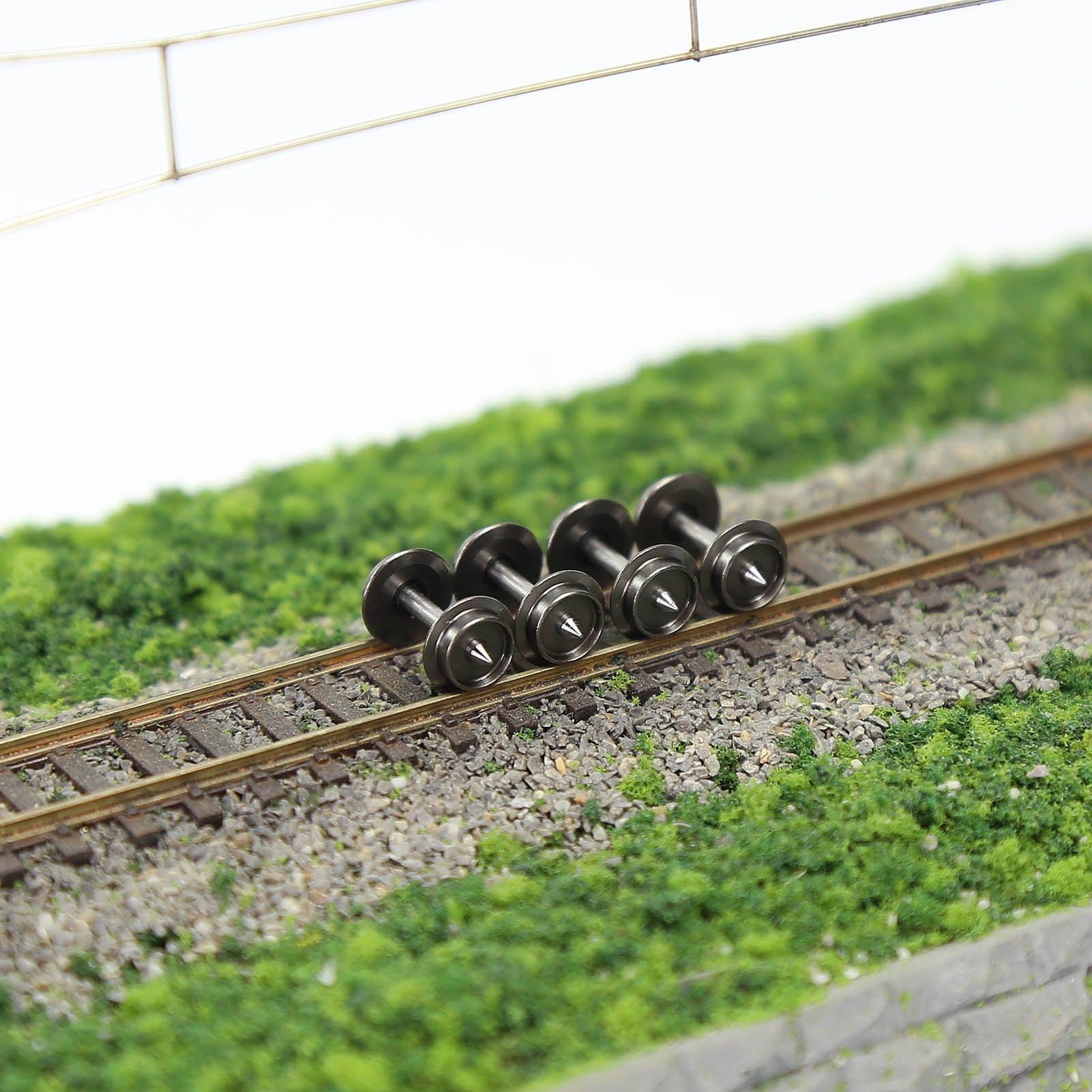 HP09150 12pcs N Scale 1:160 Metal DC Wheel with Metal Axle For Micro-Trains Line (MTL)
