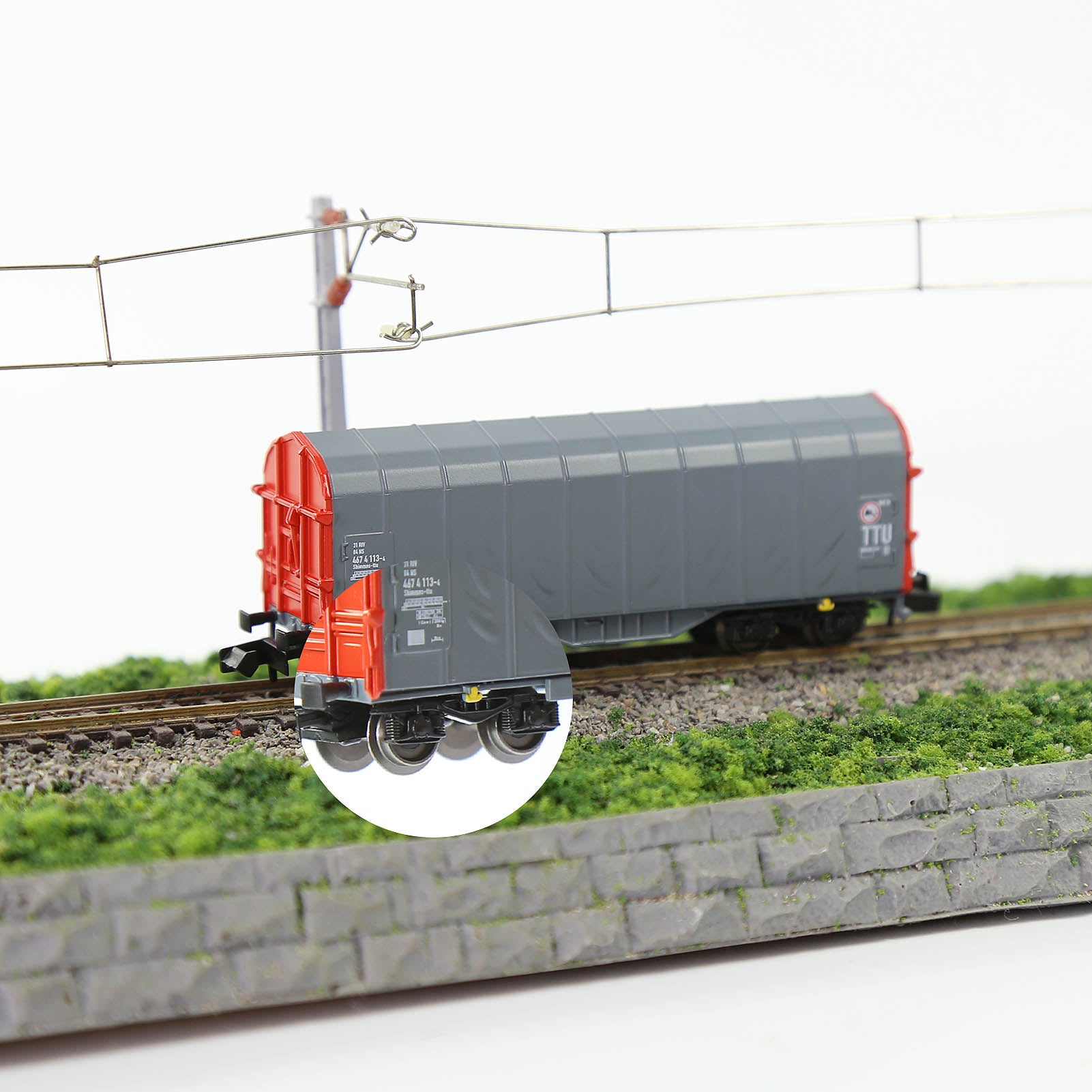 HP09150 12pcs N Scale 1:160 Metal DC Wheel with Metal Axle For Micro-Trains Line (MTL)