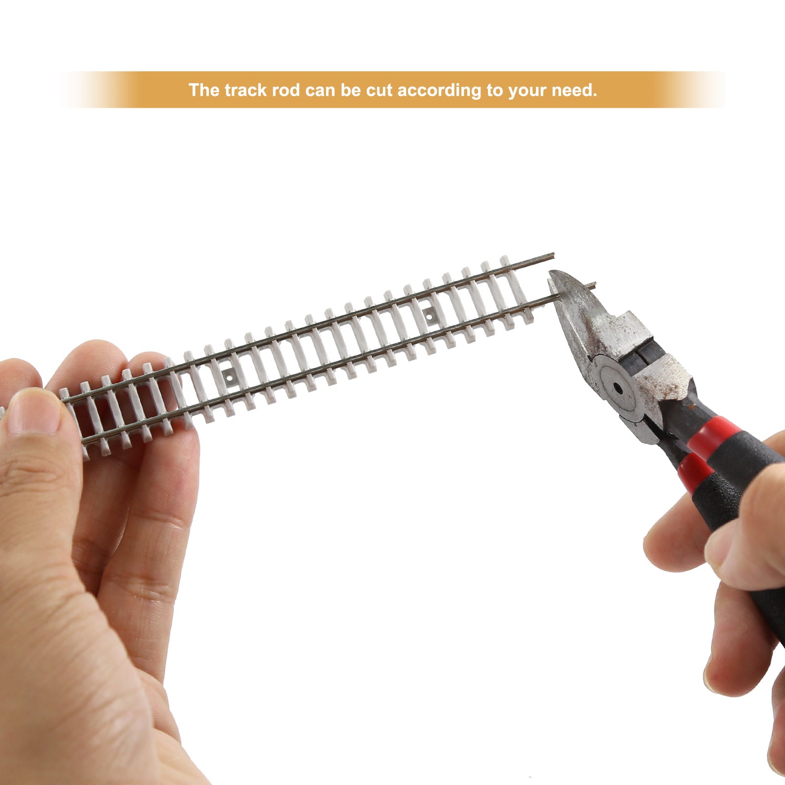 HP27N 5pcs N Scale 1:160 Model Cupronickel Flex Track 50cm Code 100 with Rail Joiner Nail