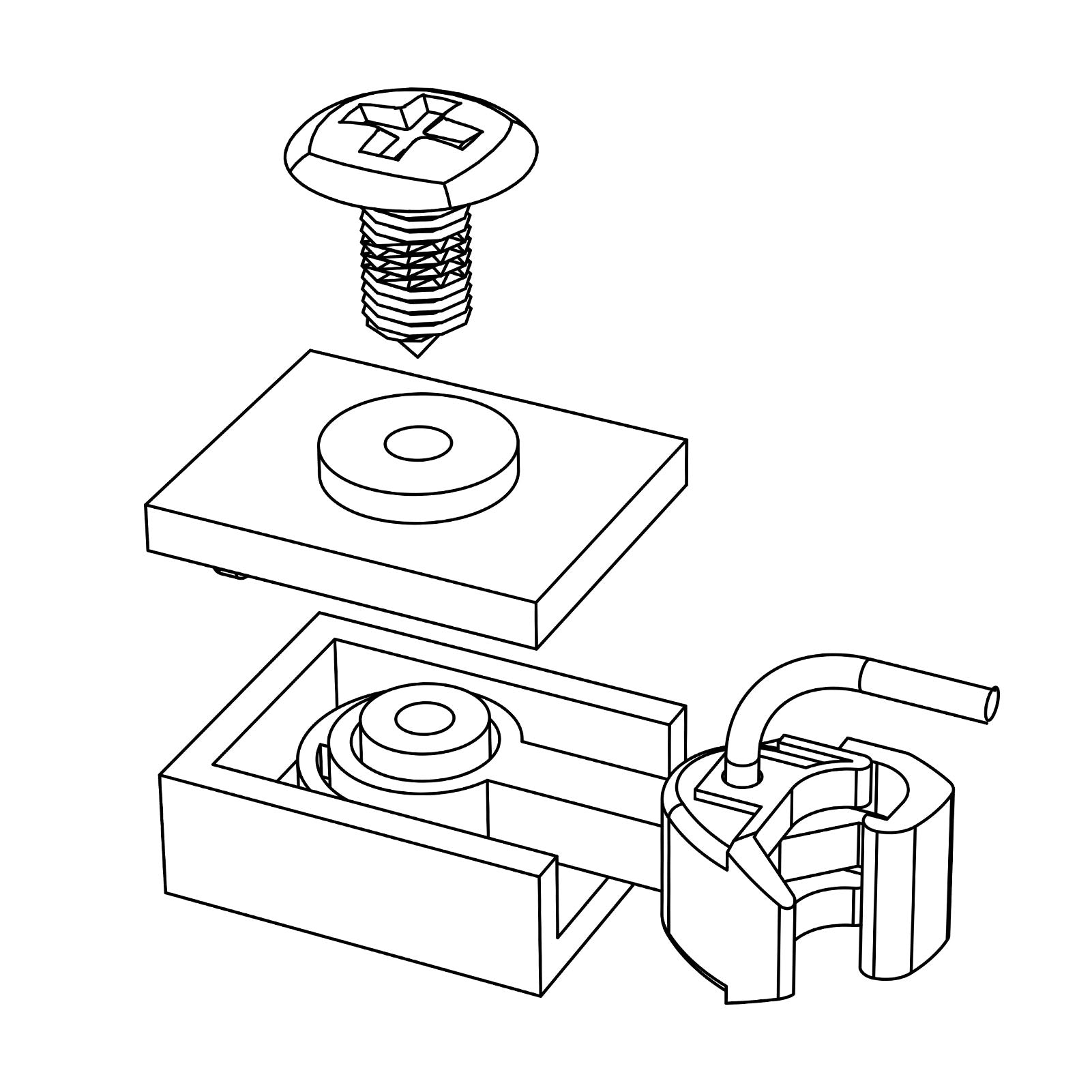 HP37N 12pcs N Scale 1:160 Coupler Pocket Cover Coupler Box Lid with Screws
