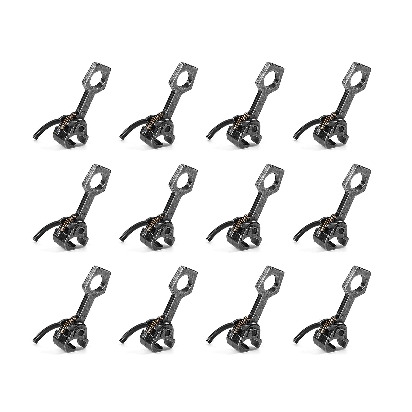 HP4087 12pcs HO Scale 1:87 Knuckle Metal Couplers Coupling Hook