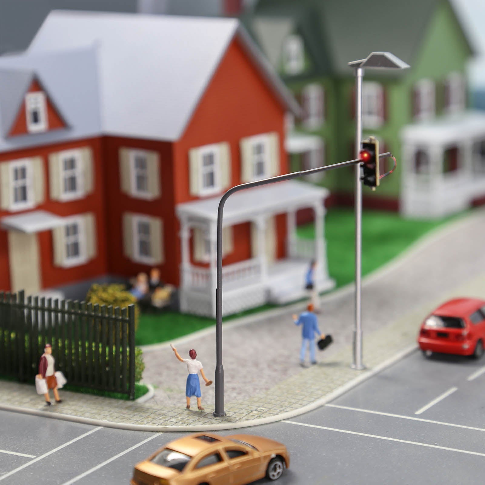 JTD8711 2pcs HO Scale 1:87 Signals Motorway Traffic Right Lights 3-LEDs