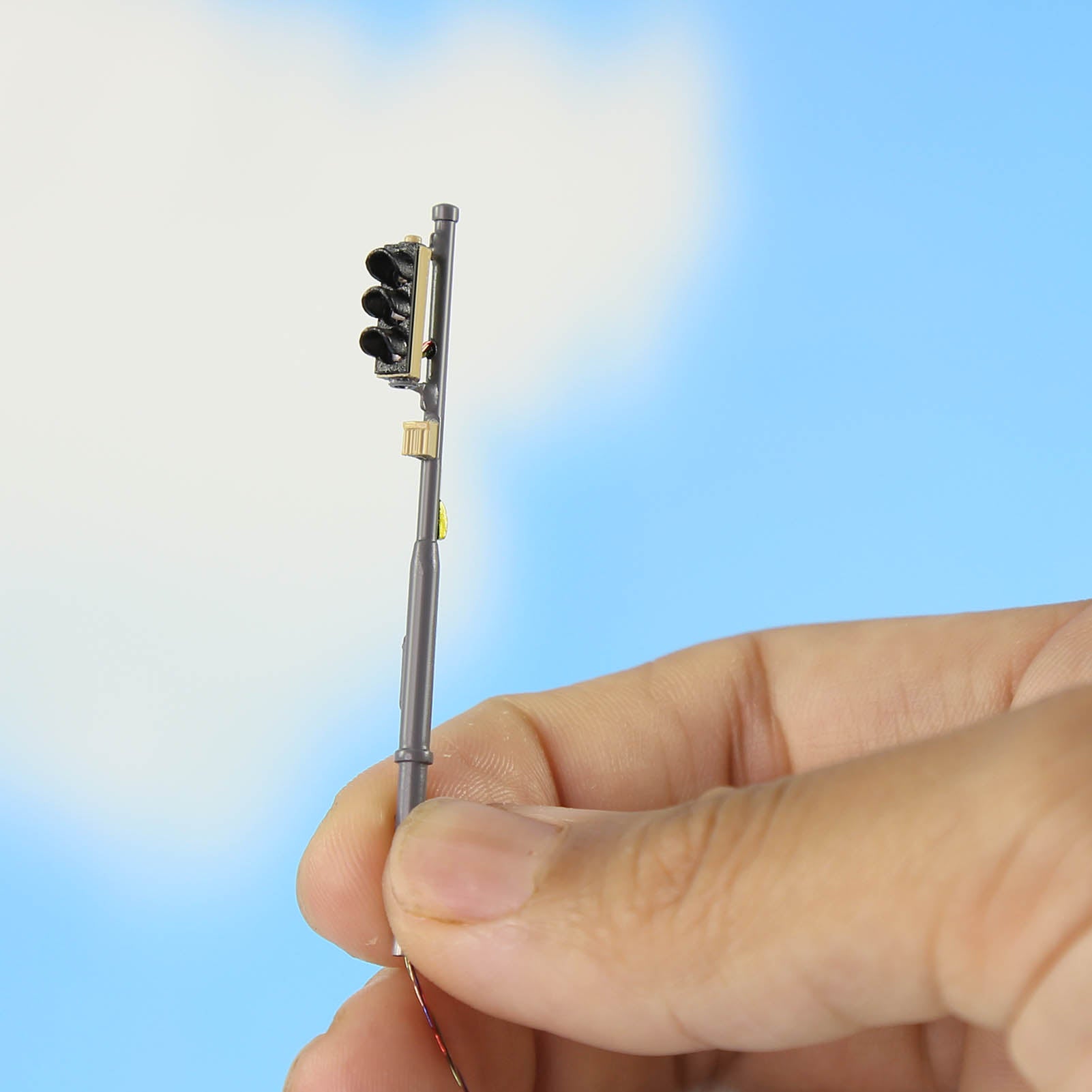 JTD879 2 Pieces HO Scale 1:87 Model Signals Track Lights LEDs