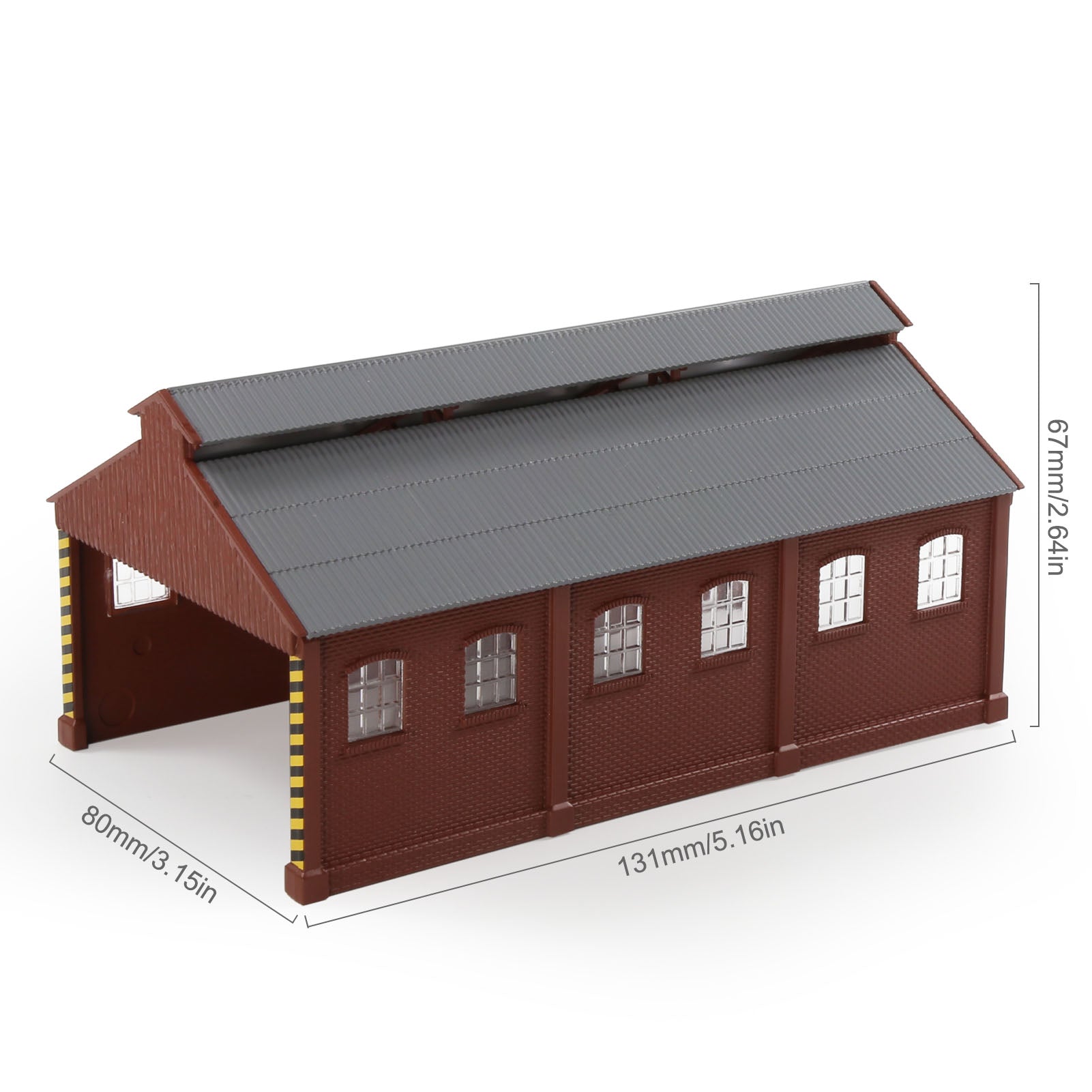 JZN5531SR 1 Unit N Scale 1:150 Loco Maintenance Building Service Shop for Model Railroad