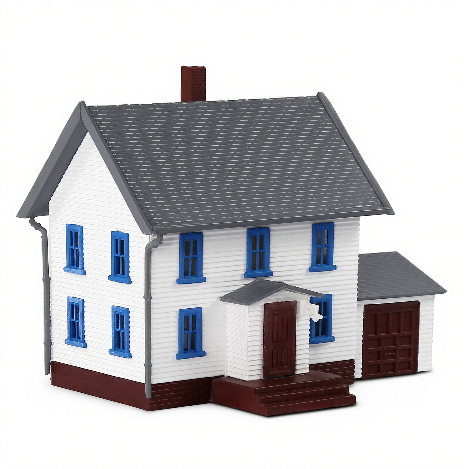 JZN5879 1 Unit N Scale 1:160 Model Dwelling House Kit Two-story with Garage for Buildings