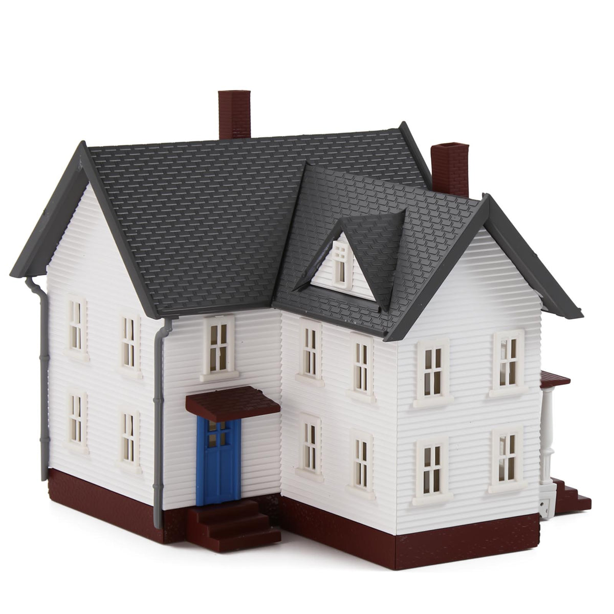 JZN5887 1 Unit N Scale 1:160 Model Dwelling House Kit Two-story with Porch for Buildings