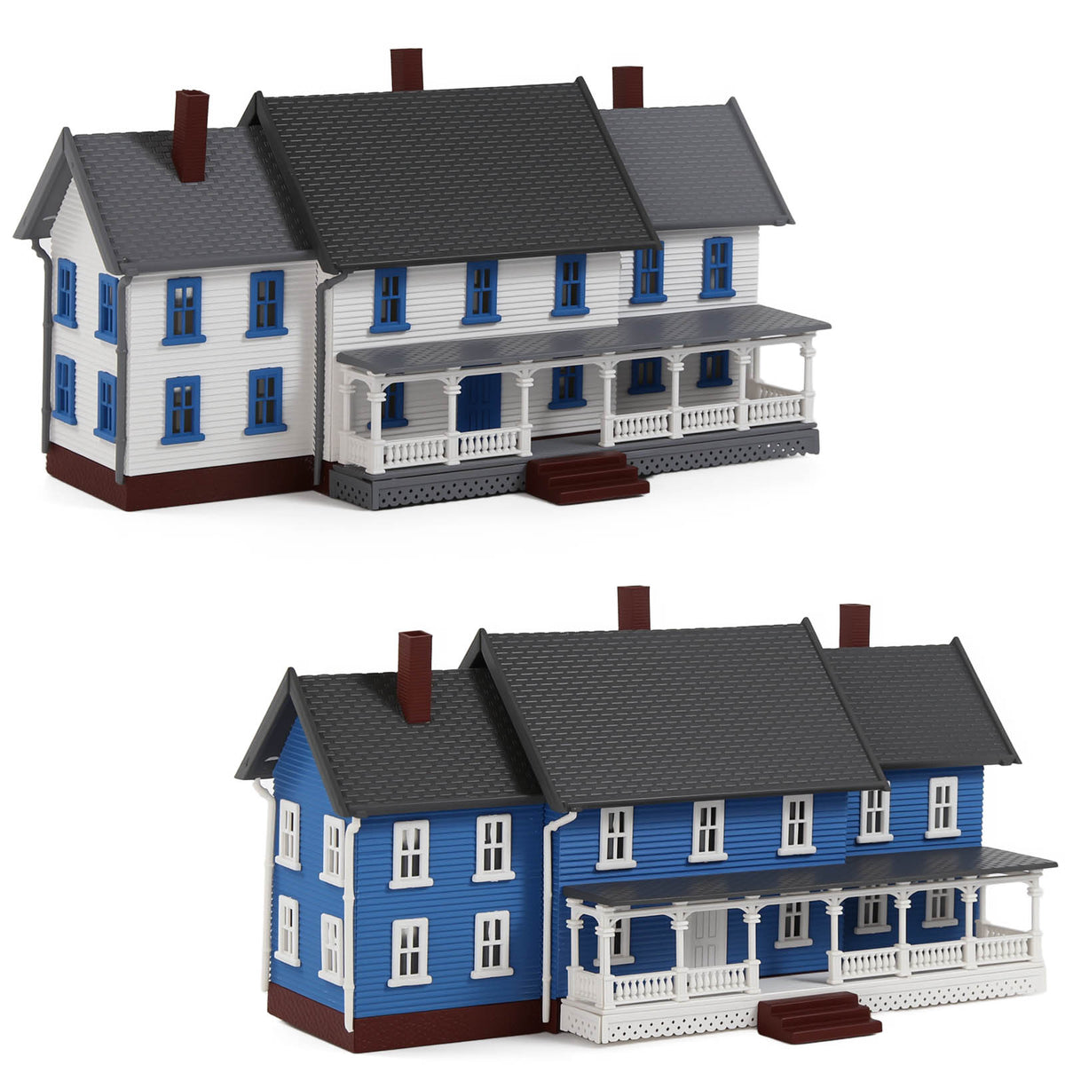 JZN5891 1 Unit N Scale 1:160 Model Dwelling House Three-building Two-story for Model Layout
