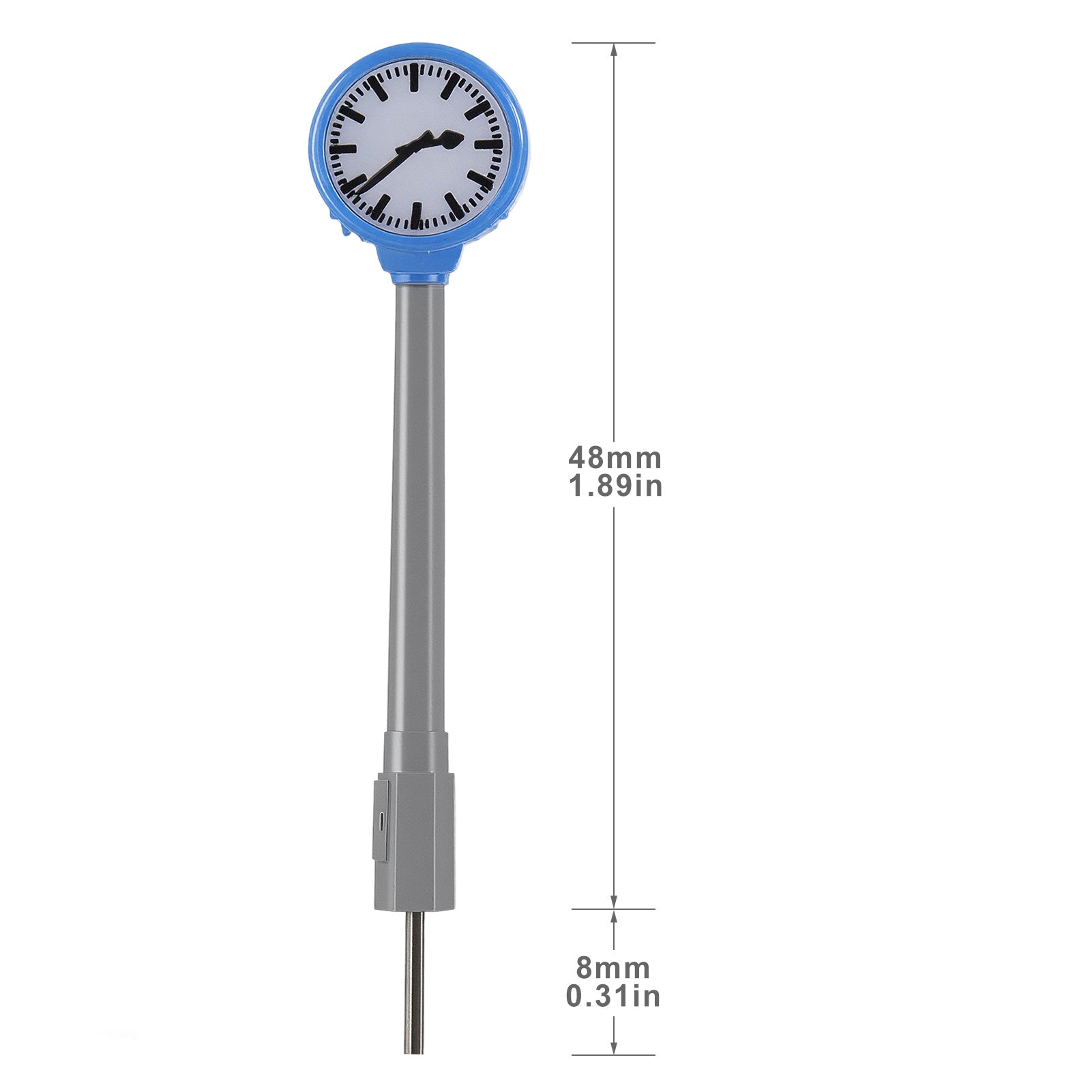 LD35 3pcs N Scale 1:160 HO Scale 1:87 Blue Platform Clock Lamps Warm White LED