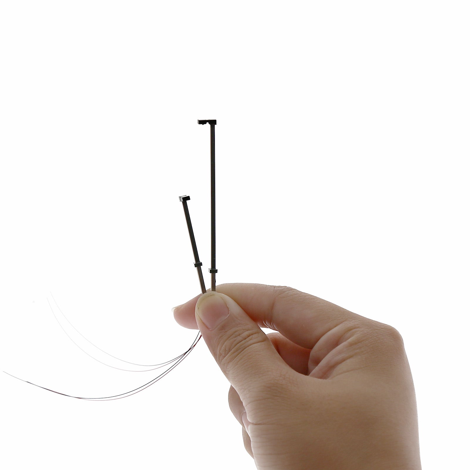 LM01 10pcs N TT HO Scale Metal Lamp Street Lights 5.9cm Black Pole LED