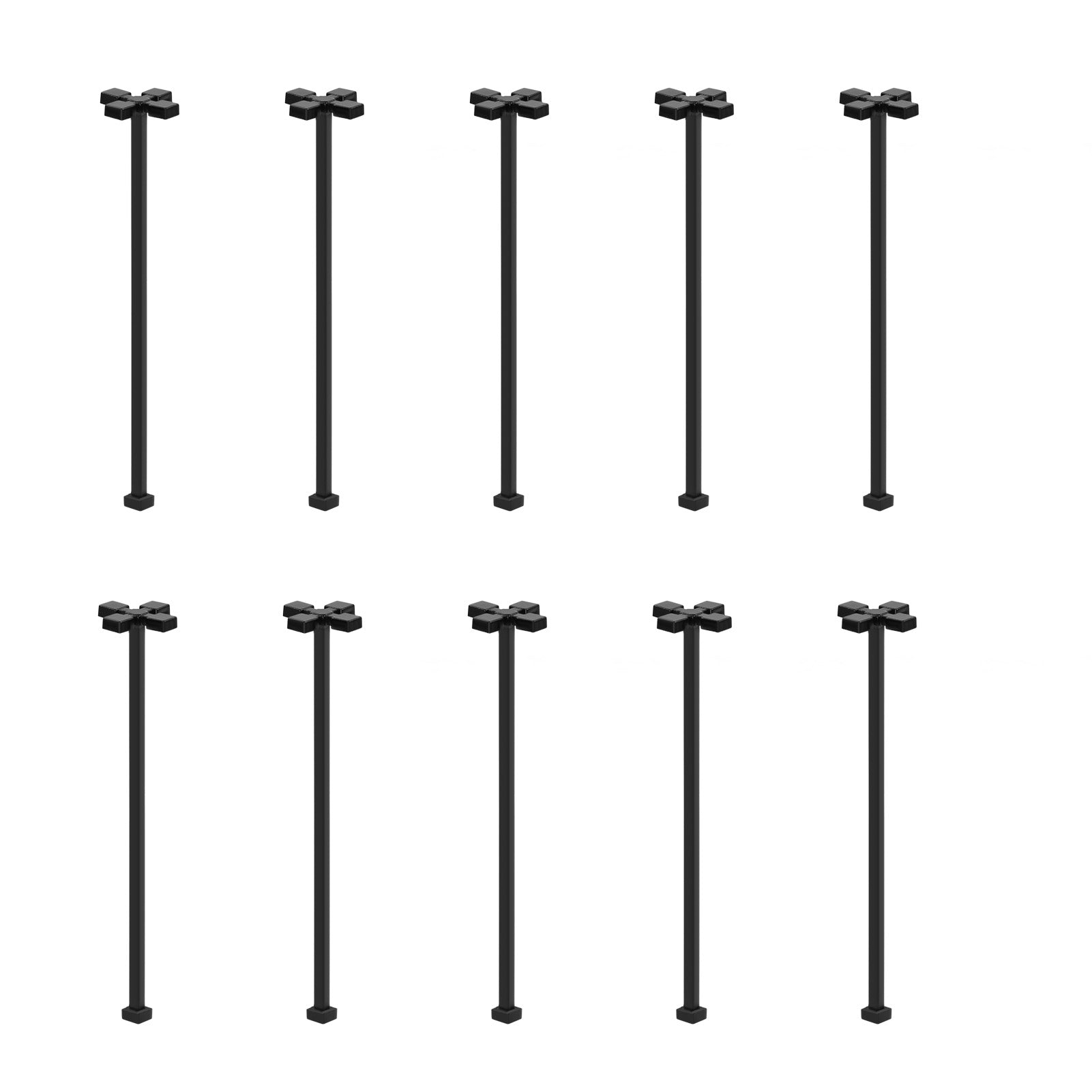 LM05 10pcs N TT Scale 1:160 Metal Lamp Street Lights LED