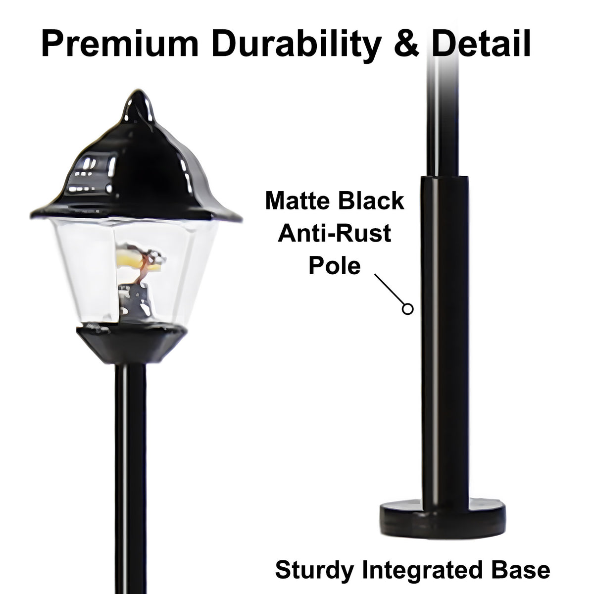 LYM09 10pcs N Scale 1:150 Lamppost Street Light12V