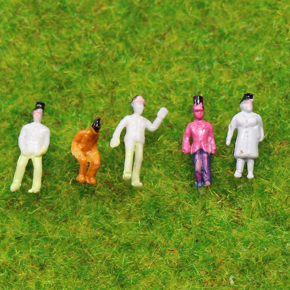 P200 100pcs Z Scale 1:220 Model Trains Painted Figures People