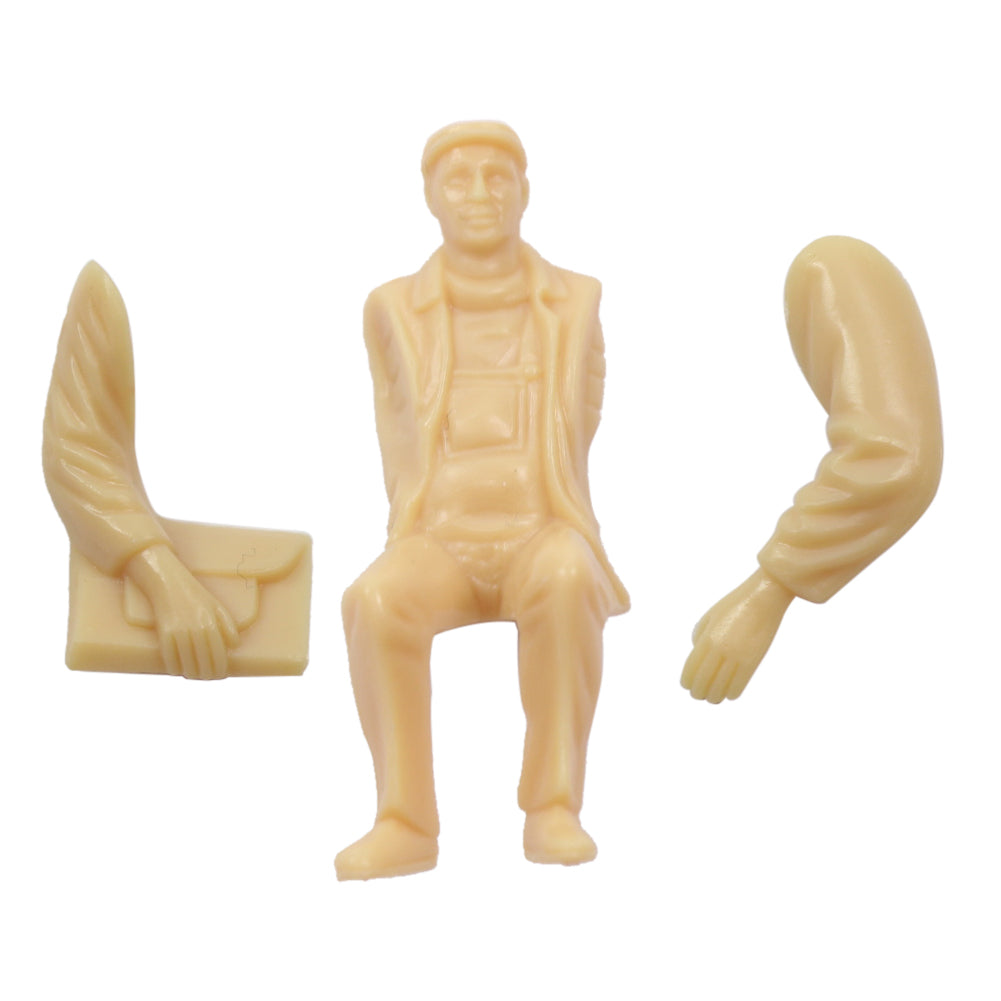 P30SB 30pcs G Scale 1:32 all Seated Unpainted Figures Skin Model People