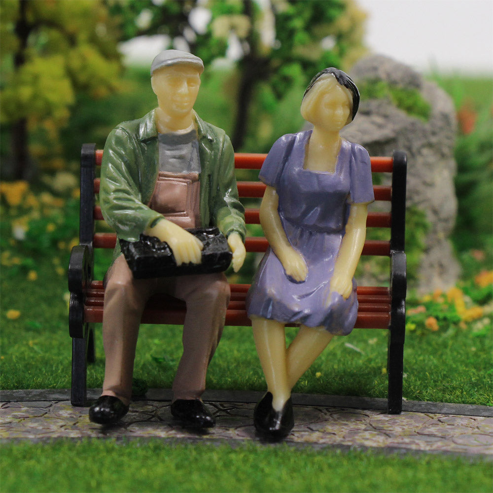 P30S 18pcs G scale 1:30 Model Railway Sitting Figures People 6 Different Poses