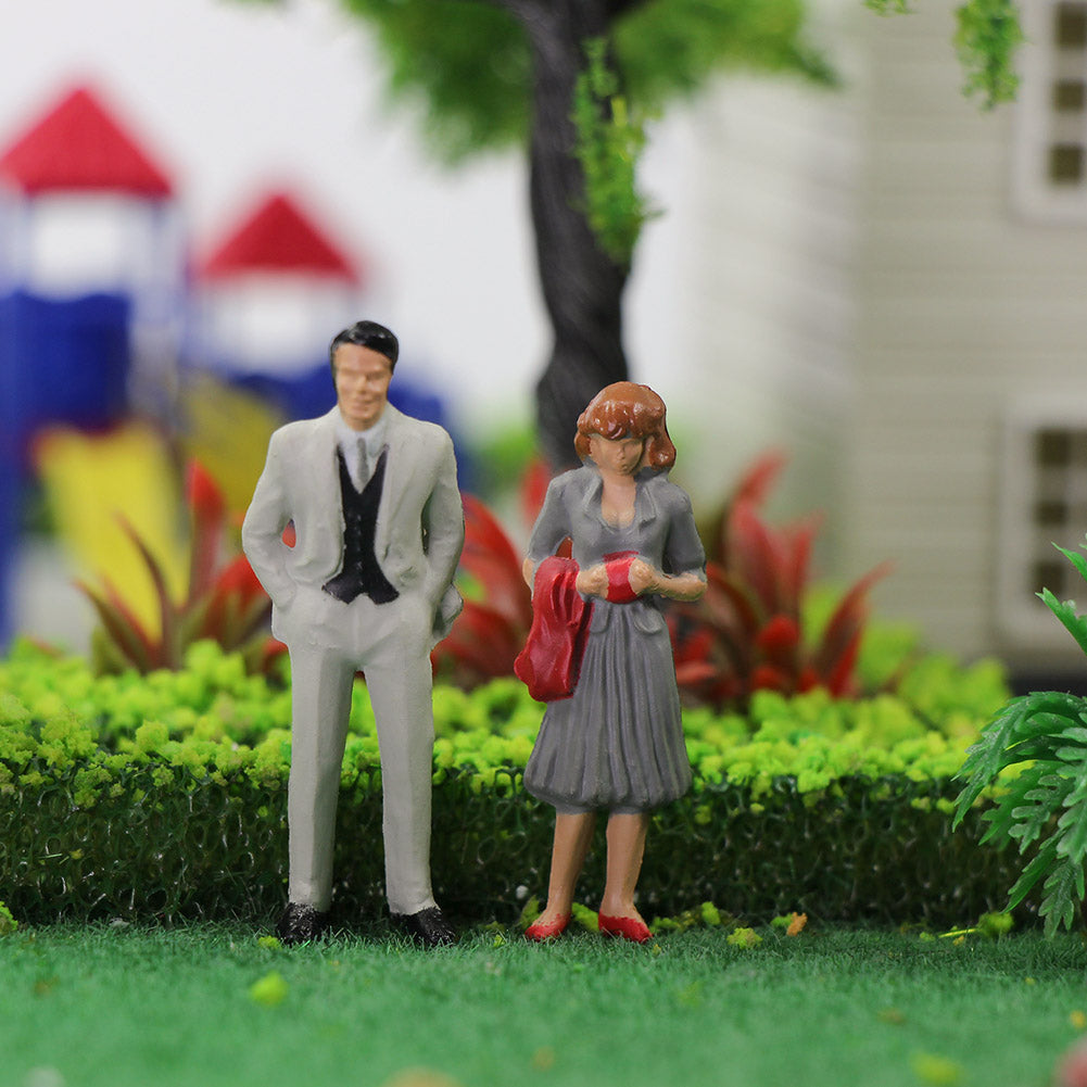 P4307 20pcs O Scale 1:43 Model Trains Scale Standing Figures People Different