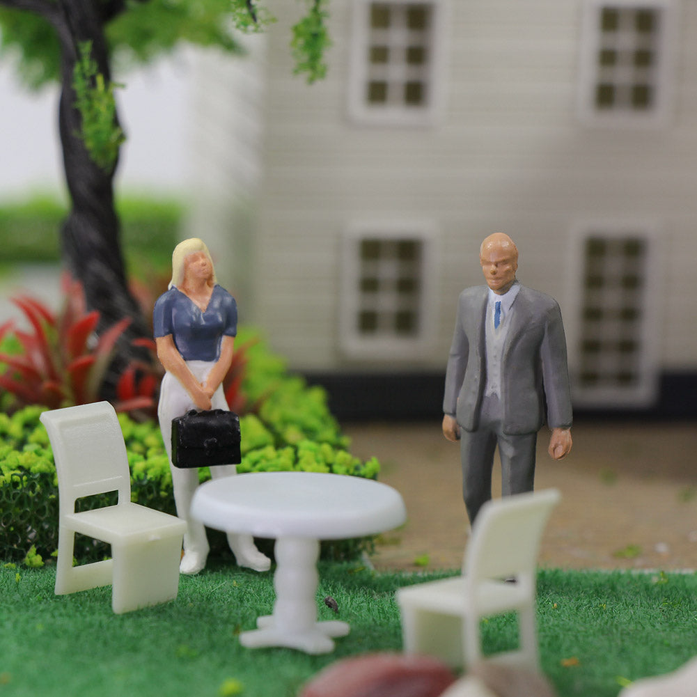 P4307 20pcs O Scale 1:43 Model Trains Scale Standing Figures People Different