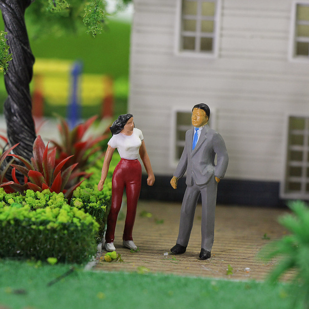 P4308 20pcs O Scale 1:43 Model Trains Painted Figures Standing People