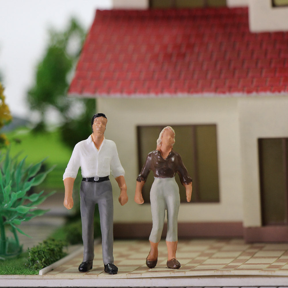P4309 20pcs O Scale 1:43 Model Trains Painted Figures Scale Standing People