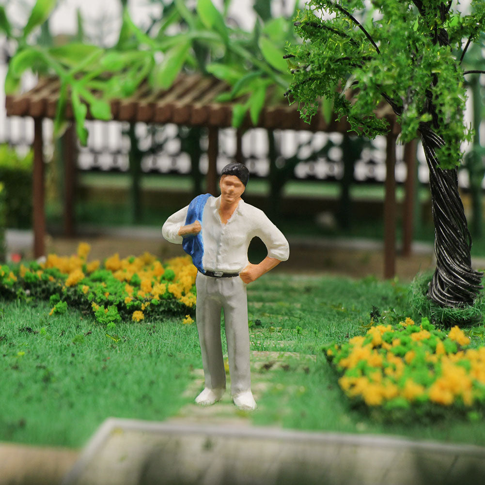 P4309 20pcs O Scale 1:43 Model Trains Painted Figures Scale Standing People