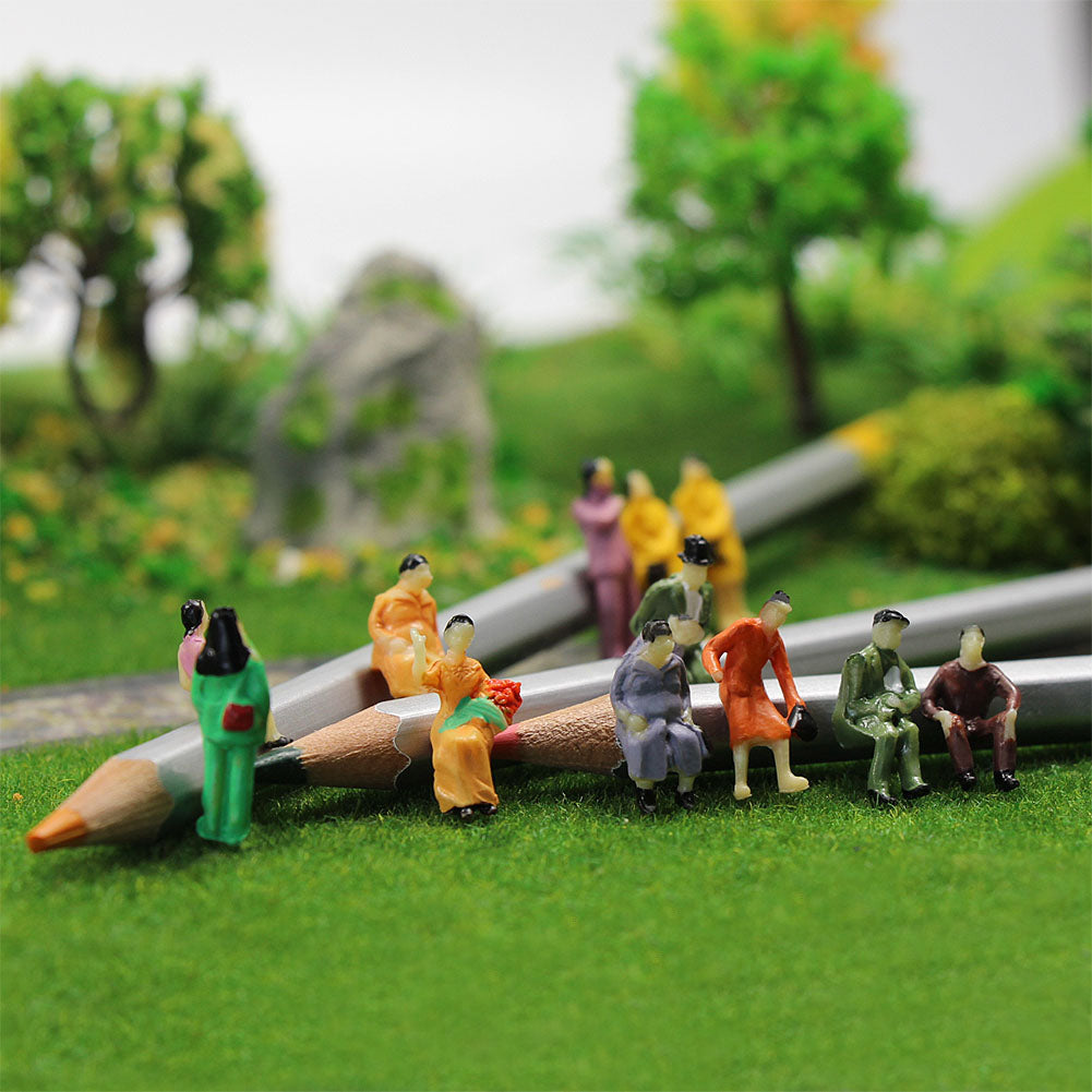 P8702 108pcs HO Scale 1:87 Painted Figures Seated Standing Passenger People