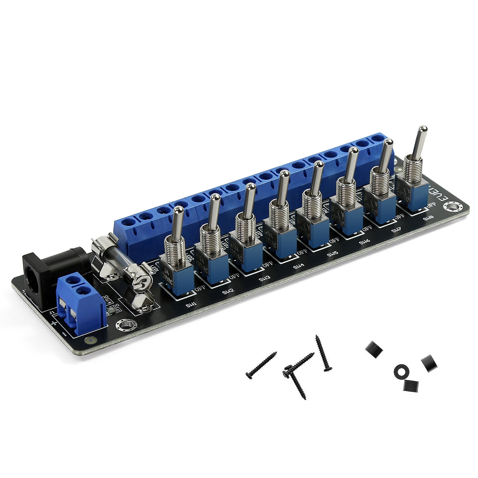 PCB019 1 Unit 3V-24V DC Individual Toggle Switch Power Distribution Module