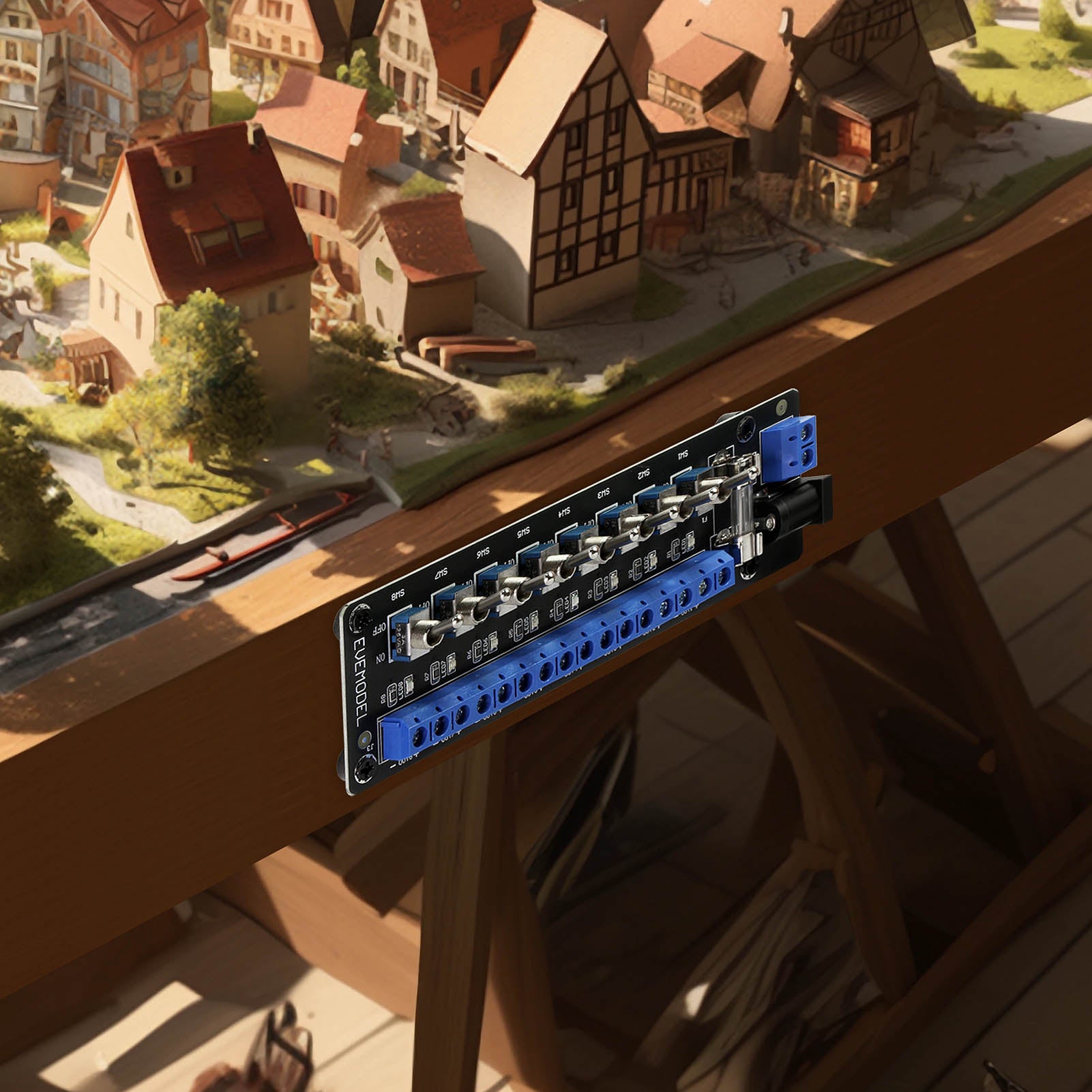 PCB019 1 Unit 3V-24V DC Individual Toggle Switch Power Distribution Module