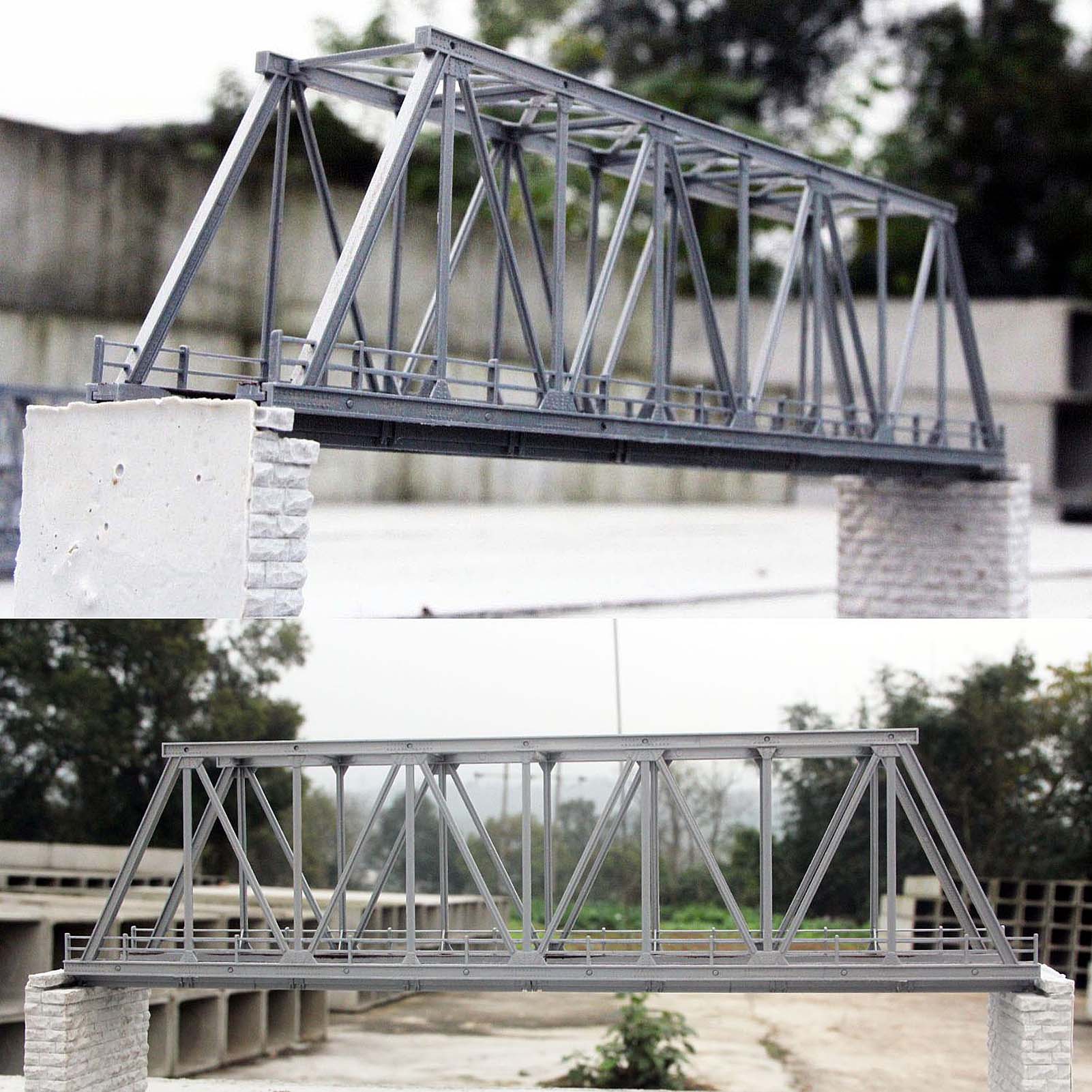 QL009 HO Scale 1:87 Model Truss Bridge Kit for Model Track Model Trains