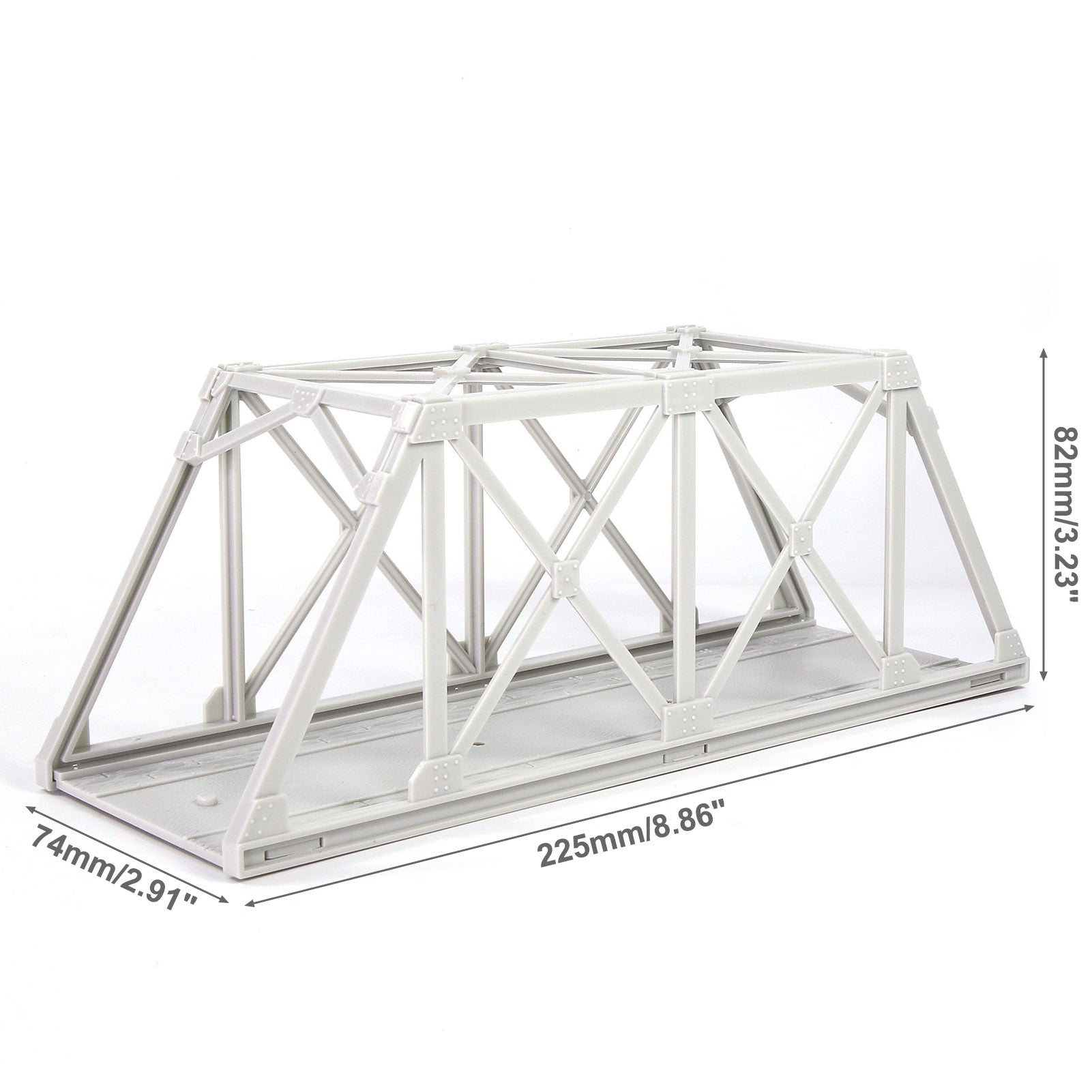 QLF46JJ 1 Unit HO Scale 1:87 Model Truss Bridge Kit for Model Track Model Trains