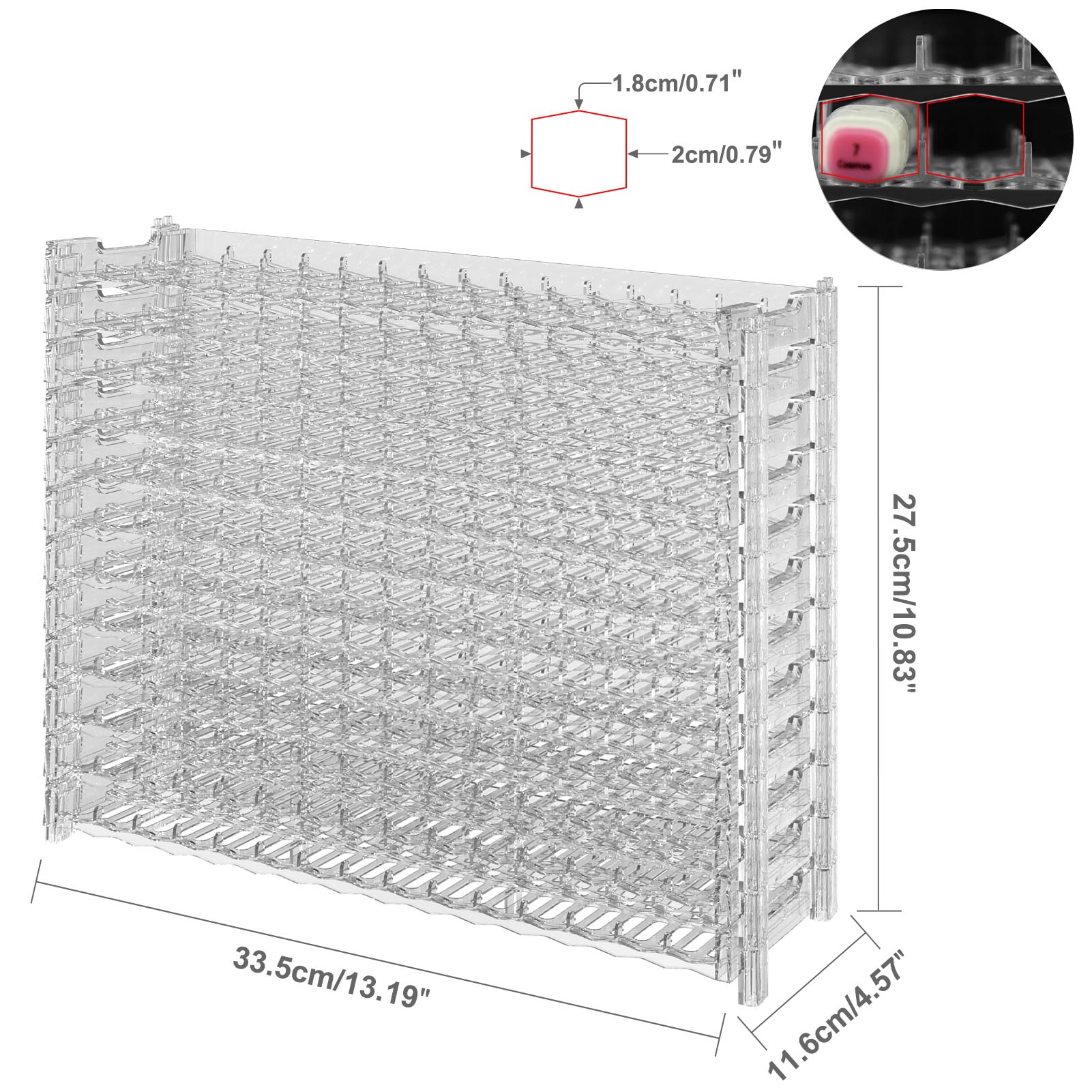 SN01 15X12 Slots Penholder Display and Storage Pen Rack for Art Marker Pens