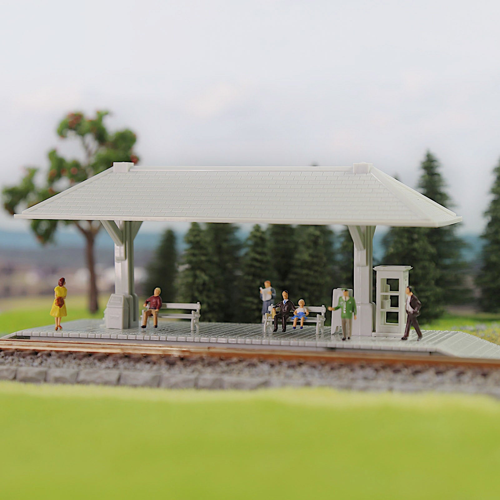 ZTHO01JJ 1 Unit HO Scale 1:87 Model Station Platform for Model Railraod Trackside
