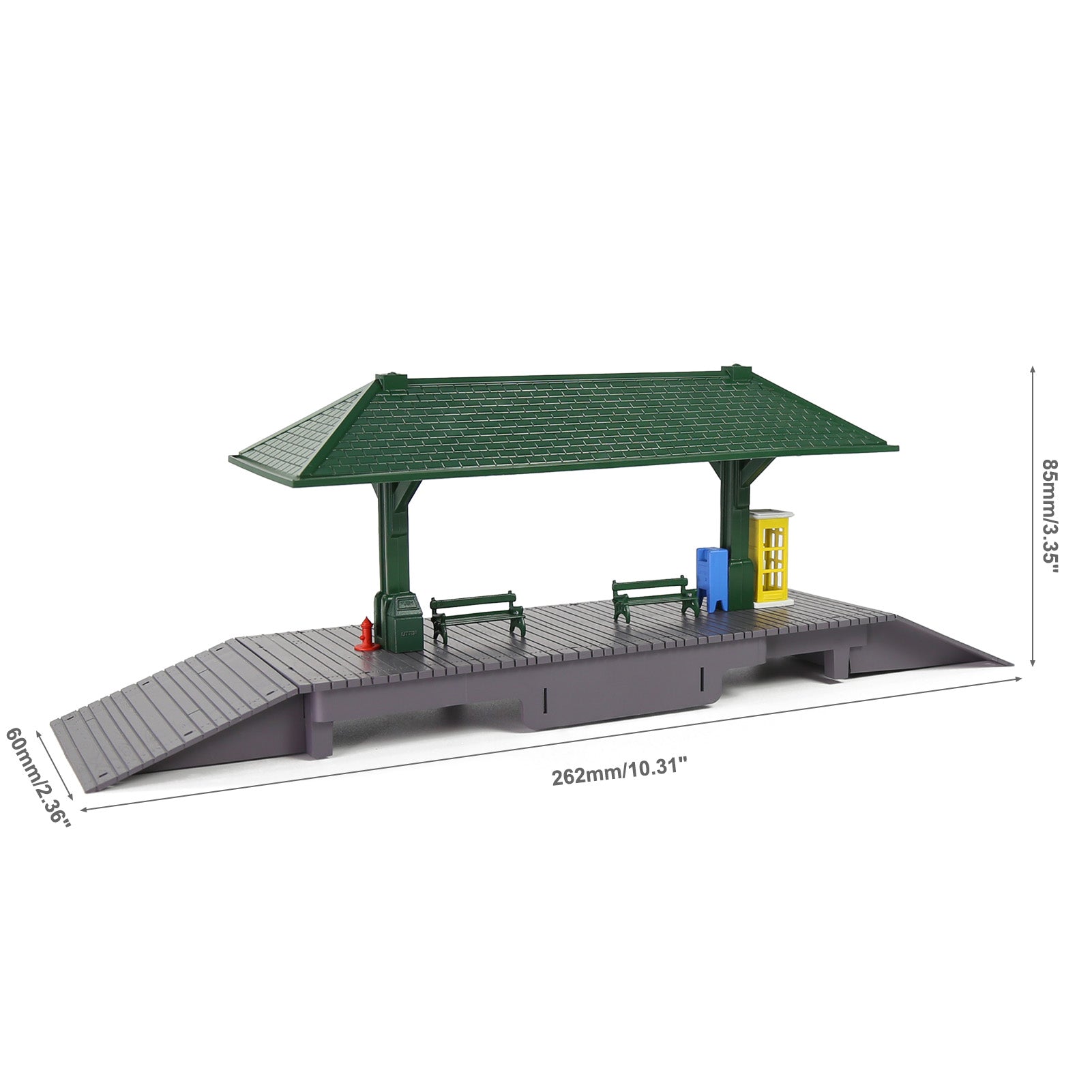 ZTHO01PZM 1 Unit HO Scale 1:87 Model Trains Station Platform for Model Railroad