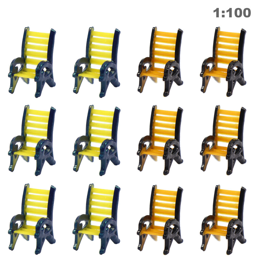 TYS18100 12pcs TT Scale 1:100 Model Leisure Chair