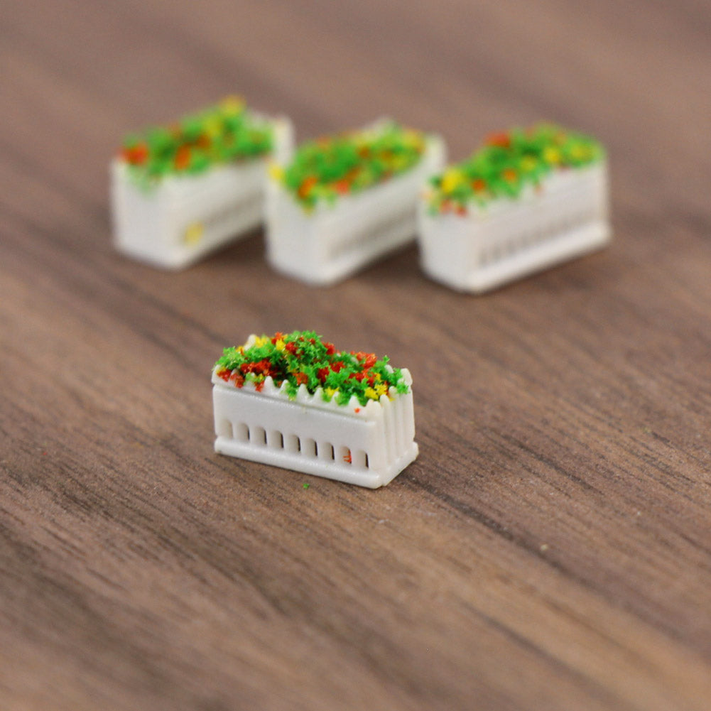GY39150 12pcs N Scale 1:150 Rectangle Flowerbed Park Garden