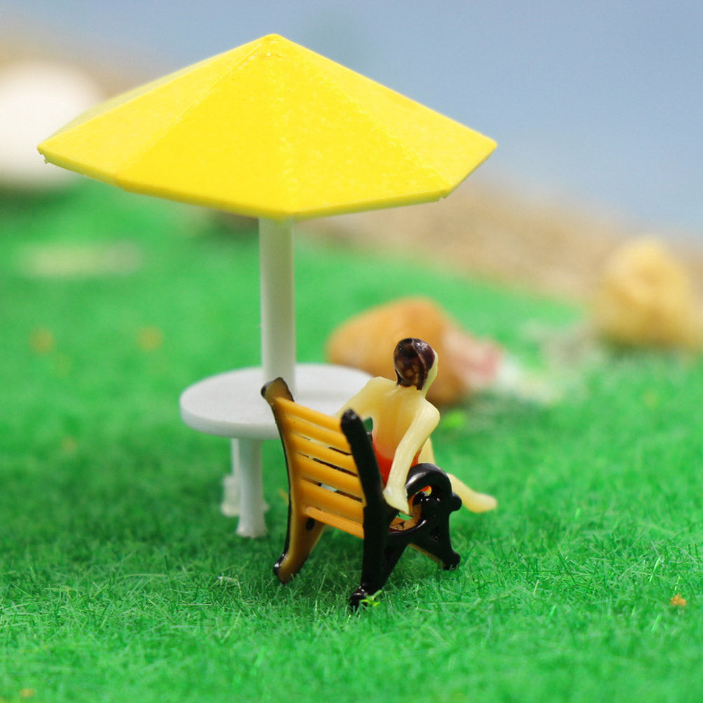 TYS18150 12pcs N Scale 1:150 Platform Leisure Chair