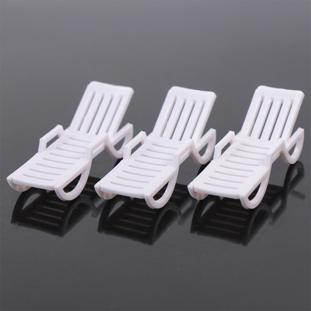 TYS15050 8pcs O Scale 1:50 Sun Loungers Beach Chair