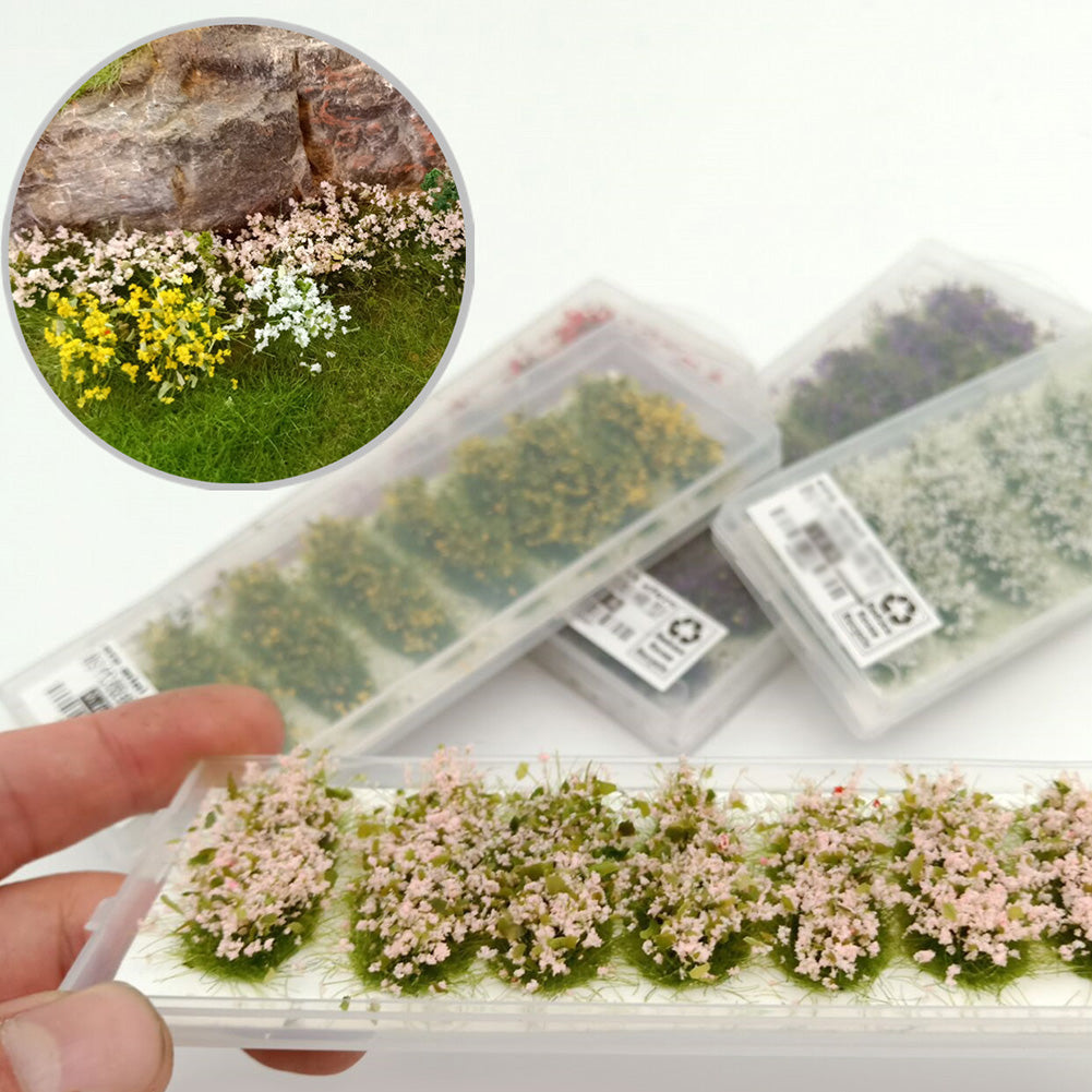 PJ08 1 Pack Artificail Flower Clusters Grass Simulation Scenery