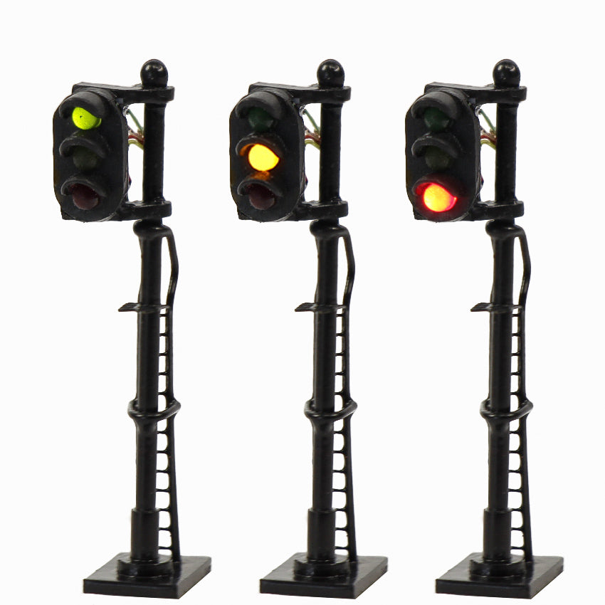 JTD1508GYR 3pcs N Scale 1:160 Model Signal Block Traffic Light 12V