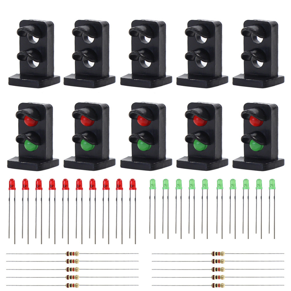 JTD19 10 sets Railway Dwarf Signal HO/OO Scale LED