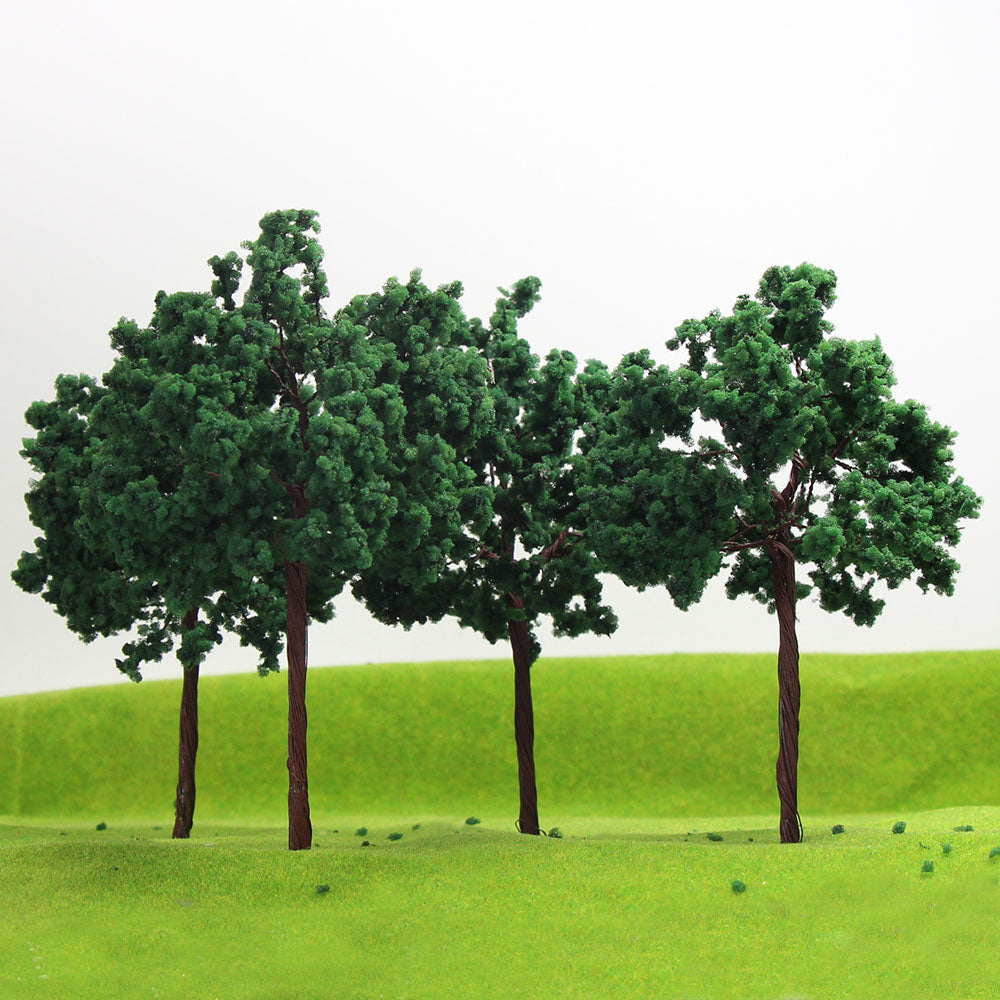 D14070 8pcs O Scale 1:50 Model Trees with Iron Wire 14cm
