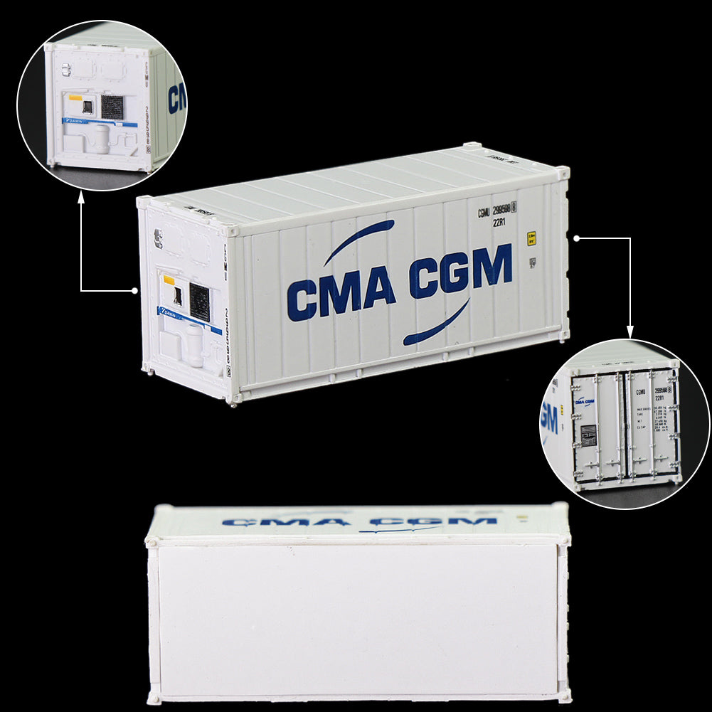 C15011 1pc N Scale 1:160 20ft Hi-Cube Reefer Shipping Container