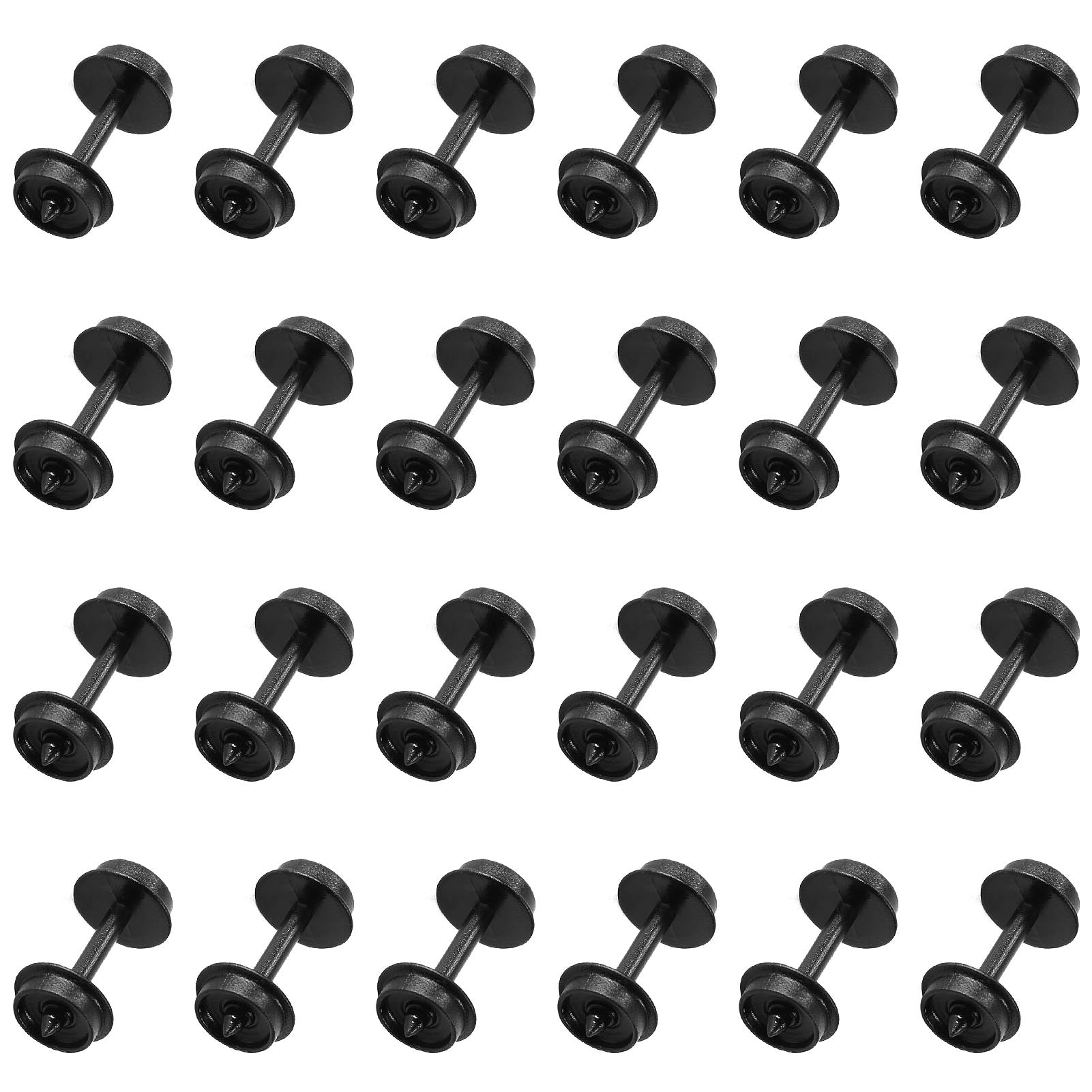 HP28N 24pcs N Scale 1:160 POM Plastic 33'' Wheels