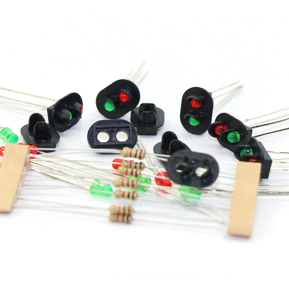 JTD17 10 sets HO OO TT Scale Target Faces Railway signal 2 Aspects LED
