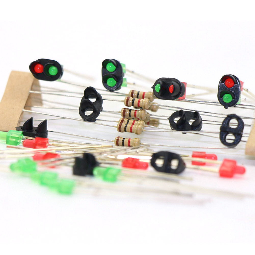 JTD12 10 sets N Z Scale Target Faces Railway Signal 2 Aspects LED