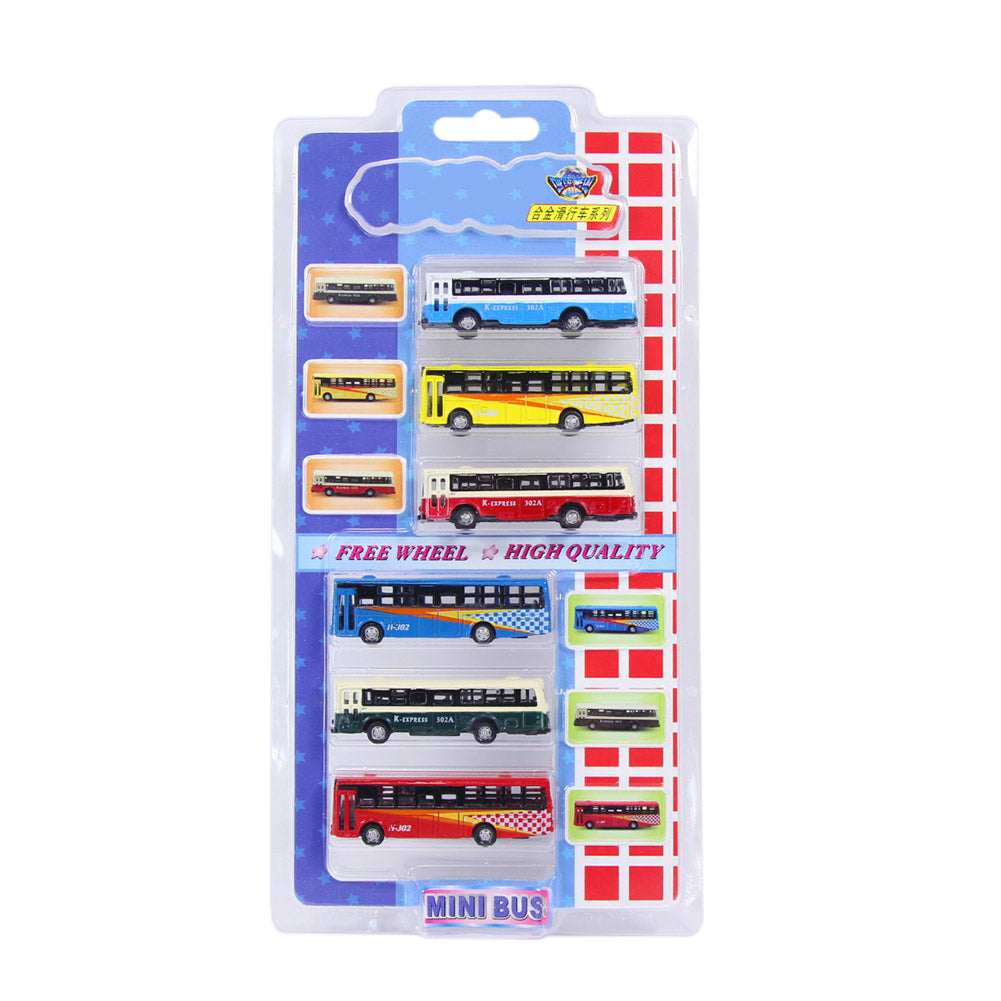 BS150 6pcs N Scale 1:160 Model Buses