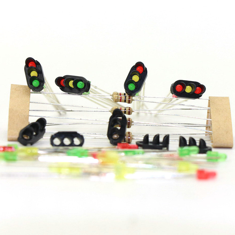 JTD13 10 sets N Z Scale Target Faces Railway Signal 3 Aspects LED
