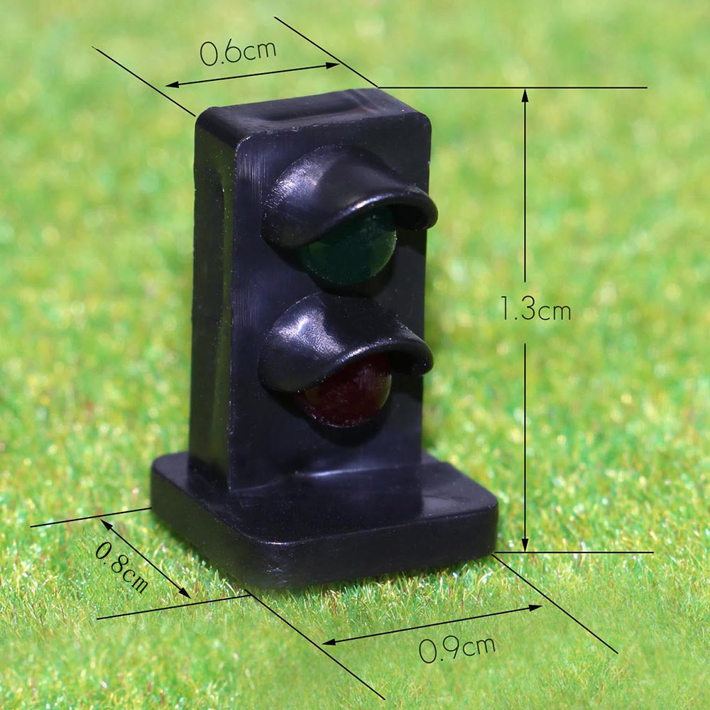 JTD871GR 5pcs HO scale 1:87 Railway Rectangle Dwarf Signals LED