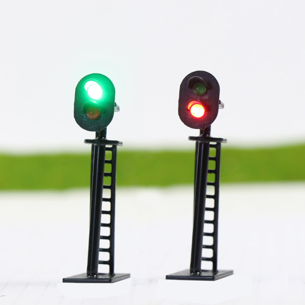 JTD05 5pcs N Scale 1:160 2-Light Block Signal Green/Red