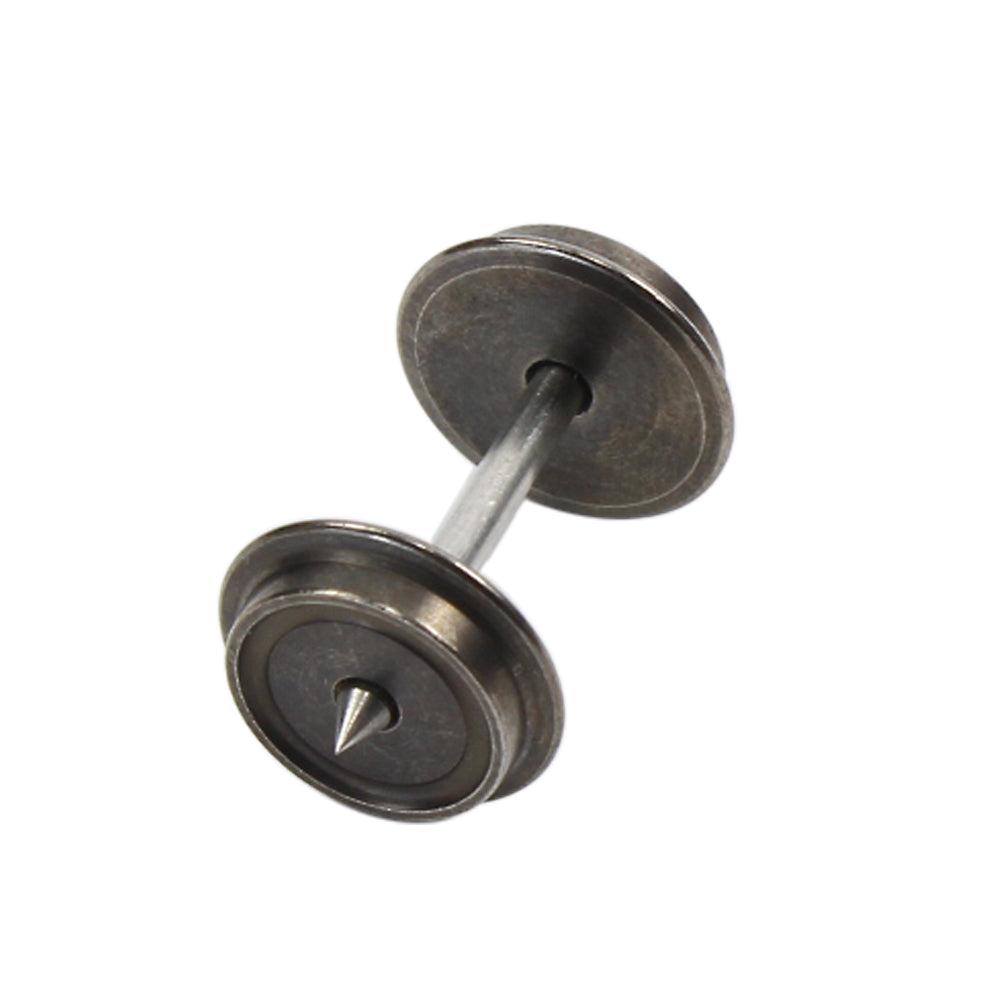 HP0387 12pcs HO Scale 1:87 36'' Metal AC Wheels Conductive