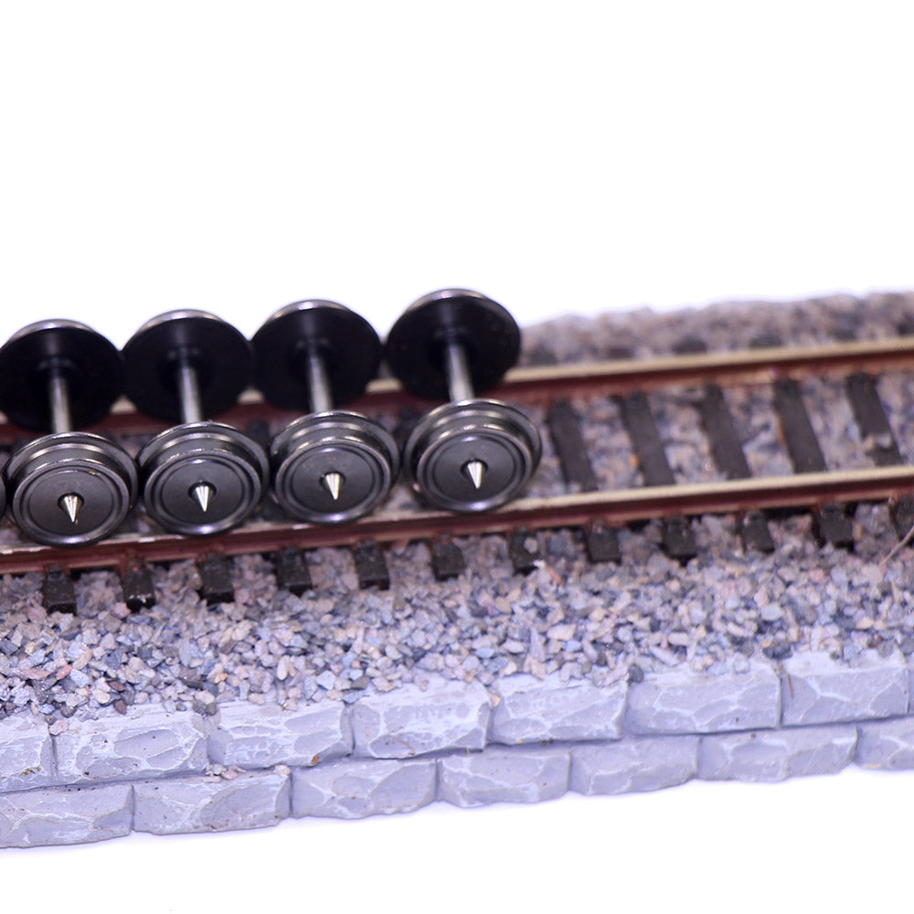 C8724 12pcs HO Scale 1:87 36'' DC Metal Wheels