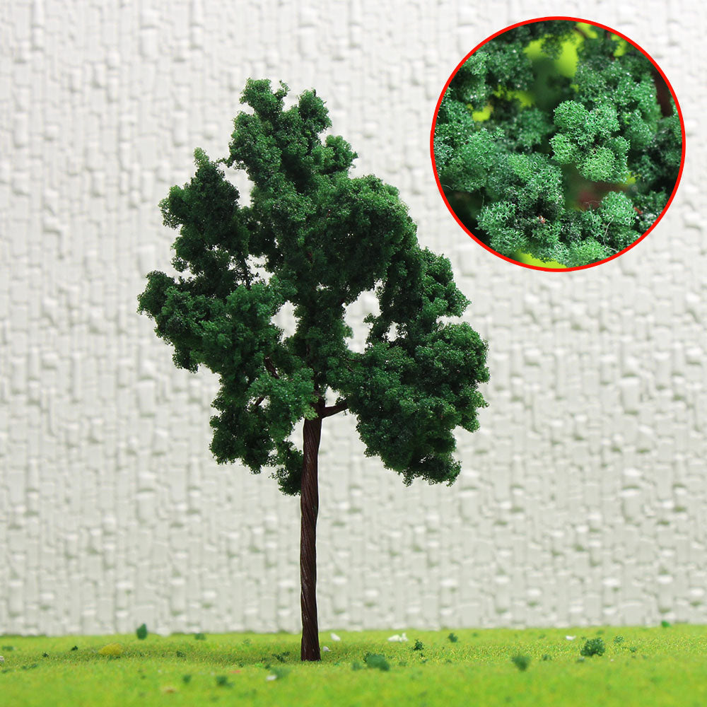 D11054 10pcs HO Scale 1:87 Model Roadside Trees